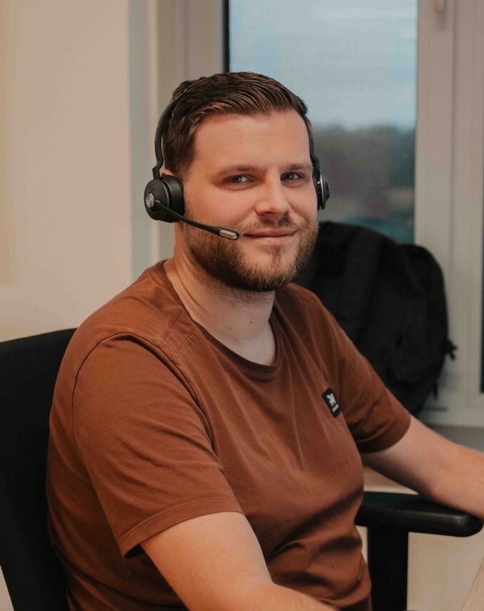 Sales support medewerker Jeroen