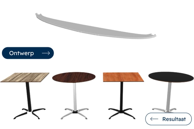 Meerdere ontwerpen van de Roxtable waarin een OrderOn lasergesneden product zit.